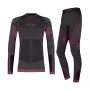 Alpinus Tactical Mora Thermoaktiv-Unterwäscheset für Mädchen, Graphit-Rosa, 136-152