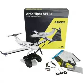 Amewi AMXFlight AM-12 450 mm 6G/3D 6-Kanal RTF RC-Flugzeug (24149)