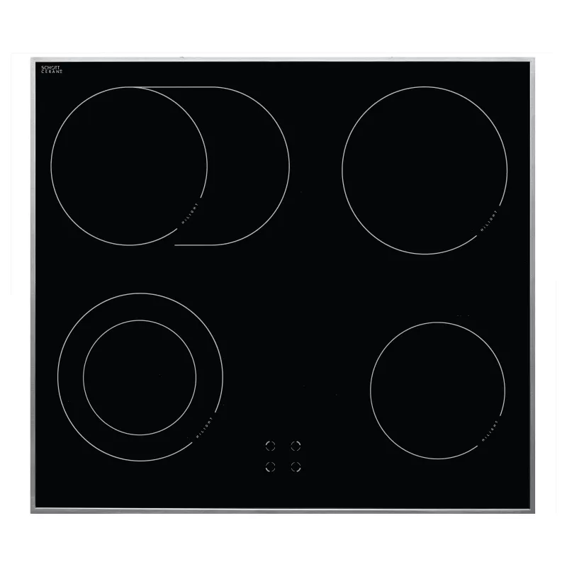 Amica EHC12713E Einbauherd-Set mit Ceran-Kochfeld, 65 Liter, 8 Funktionen, Energieklasse A, Edelstahl