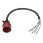 Anker SOLIX Stromkabel, IEC 60309 3P+N+E auf offenes Ende, 32 A, 60 cm, Rot