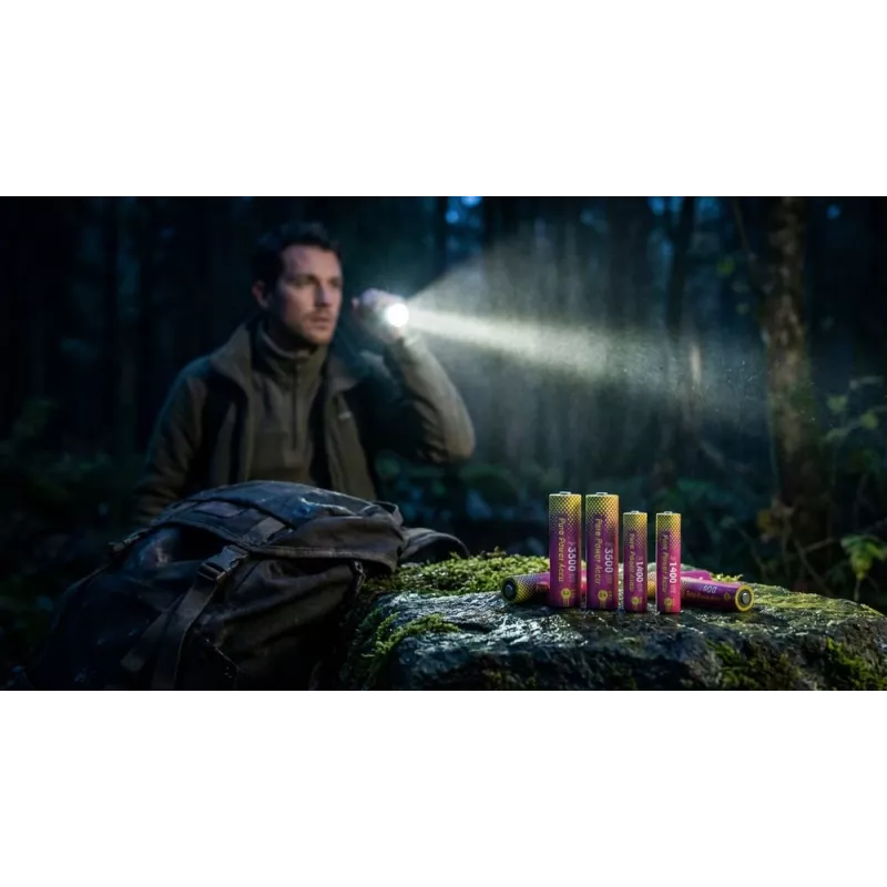 ANSMANN PurePower Set AA Ladegerät mit 4x AA 3500 mAh Li-Ion Akkus (1001-0183)