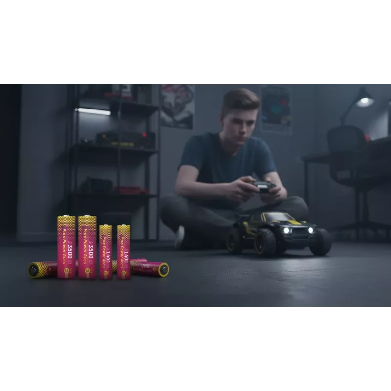 ANSMANN PurePower Set AAA Ladegerät mit 4x AAA 800 mAh NiMH-Akkus