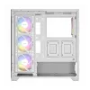 Antec CX300 ARGB ATX Mid-Tower Gaming-Gehäuse, Weiß, Tempered Glass, 4 ARGB-Lüfter