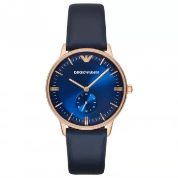ARMANI AR2071 Herrenuhr 40mm Edelstahl schwarzes Zifferblatt Milanese Mesh Armband