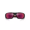 Arnette AN4182-29166Q Herren Polarized Rechteck Sonnenbrille Matt Schwarz Dunkelgrau Spiegel Silber