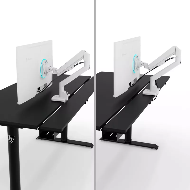 Arozzi Arena Nordico Elektrischer Stehschreibtisch – Dual-Motor, 160x80 cm, Schwarz