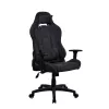 Arozzi Torretta Soft Fabric Gaming-Stuhl – Reinschwarz, Metallrahmen, Klasse 4 Gasfeder, 3D-Armlehnen