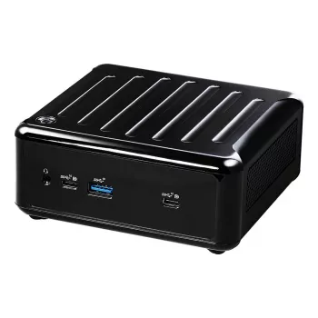 ASRock 4x4 BOX-4800U Barebone Mini PC, AMD Ryzen 7 4800U, 2x DDR4 SO-DIMM, 2x 2.5GbE, Wi-Fi 6, Schwarz