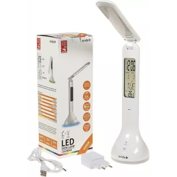 Avide LED-Schreibtischlampe RGB Kalender Weiß 4W 250lm
