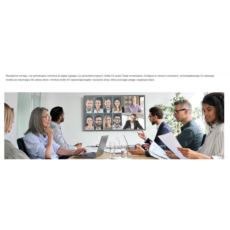 AVTEK DS2 65 65 Zoll 4K UHD Digital Signage Display
