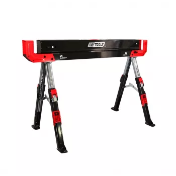AWTOOLS Höhenverstellbarer Sägebock 62-82 cm