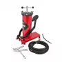 AWTOOLS AW15940 Fußluftpumpe - Einzylinder, 10 BAR, Analogmanometer, Stahlrahmen, Schwarz/Silber