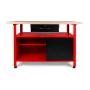 AWTOOLS AW30901 Werkbank 120x60x85 cm Schwarz/Rot