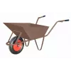 AWTOOLS Bau-Schubkarre 85L 1,5mm Braun mit Radabdeckung