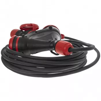 AWTOOLS EXTREME Verlängerungskabel 10m 3x2,5mm 3 Steckdosen IP54 16A/4000W