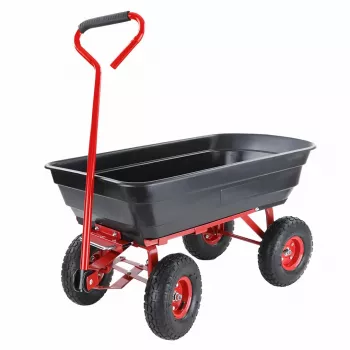 AWTOOLS Gartenwagen / Kippwagen 4-Rad 75L