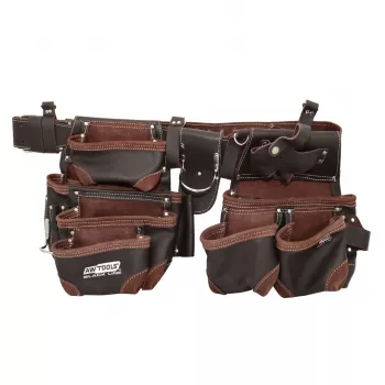AWTOOLS Professioneller Installateur-Werkzeuggürtel 14 Taschen Black Line