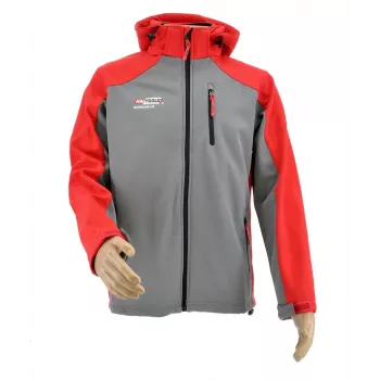 AWTOOLS Softshell Jacke Sweatshirt T4 Rot-Grau L