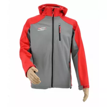 AWTOOLS Softshell Jacke Sweatshirt T4 Rot-Grau L