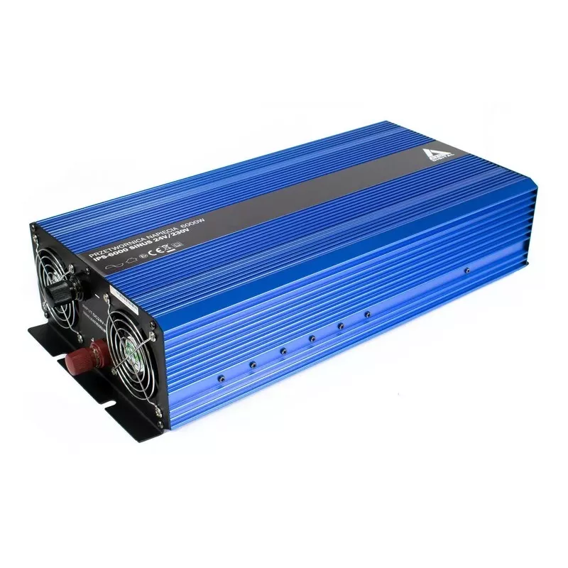 AZO Digital 24V DC zu 230V AC Pure Sine Wave Wechselrichter 6000W IPS-6000S