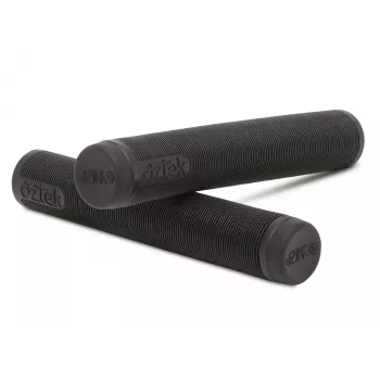 Aztek Lite Grips Ruby – gerippte TPR-Scooter-Griffe mit Lenkerenden (Paar)