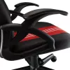 Baracuda ABALONE-B/R Gaming Chair Black/Red – Ergonomisches PU-Leder, 2D-Armlehnen, Gaslift Klasse 4