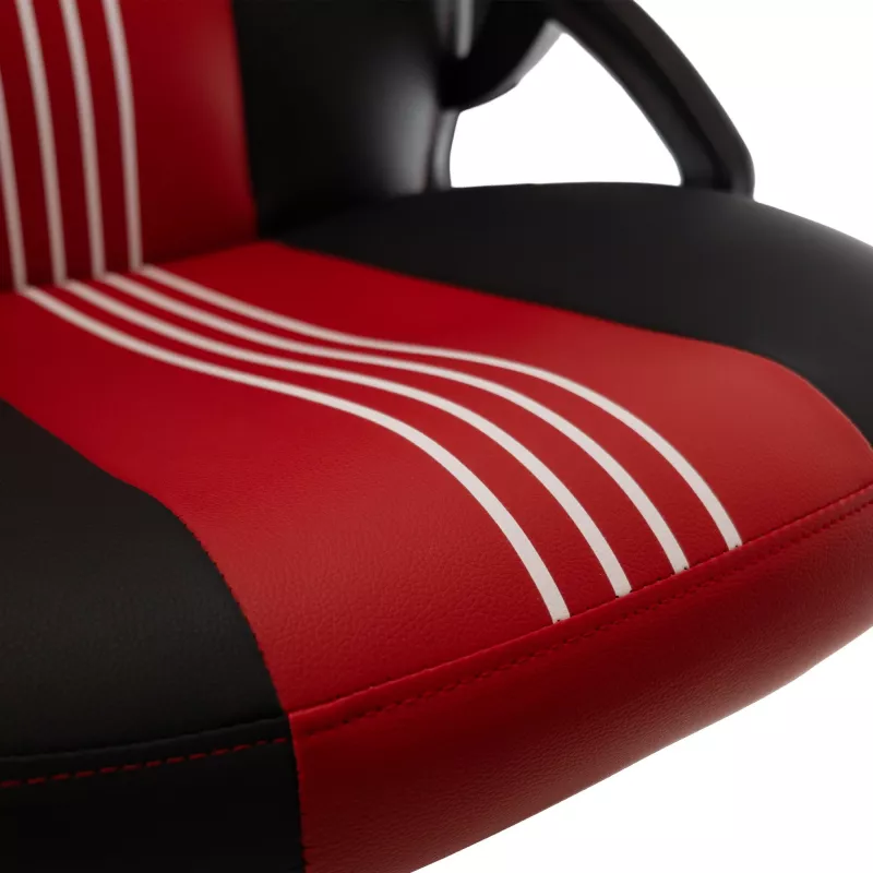 Baracuda ABALONE-B/R Gaming Chair Black/Red – Ergonomisches PU-Leder, 2D-Armlehnen, Gaslift Klasse 4