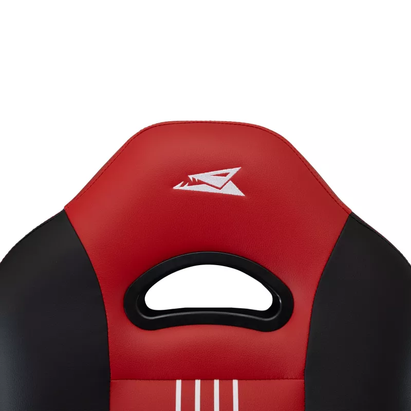 Baracuda ABALONE-B/R Gaming Chair Black/Red – Ergonomisches PU-Leder, 2D-Armlehnen, Gaslift Klasse 4