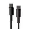 Baseus Tungsten Gold USB-C auf USB-C Kabel, 100W, 1 m, Schwarz