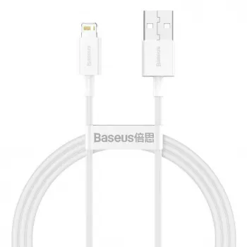 Baseus Superior Series USB-A auf Lightning Kabel, 2,4 A, 2 m, Weiß (CALYS-C02)