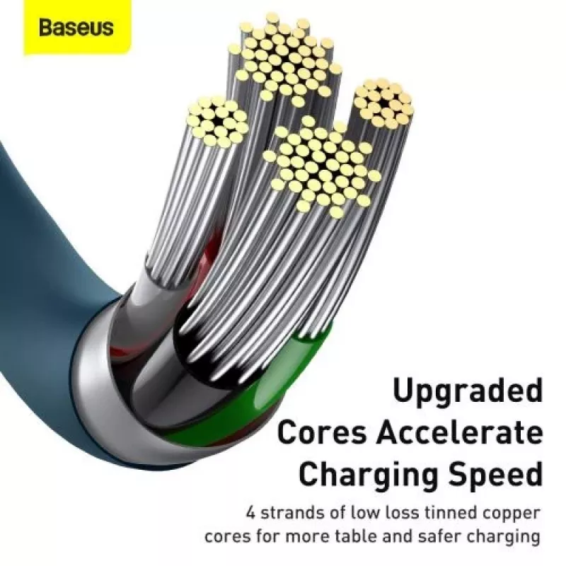 Baseus Lightning Superior Series Kabel, Schnellladung, Daten 2,4A, 1m Blau (CALYS-A03)