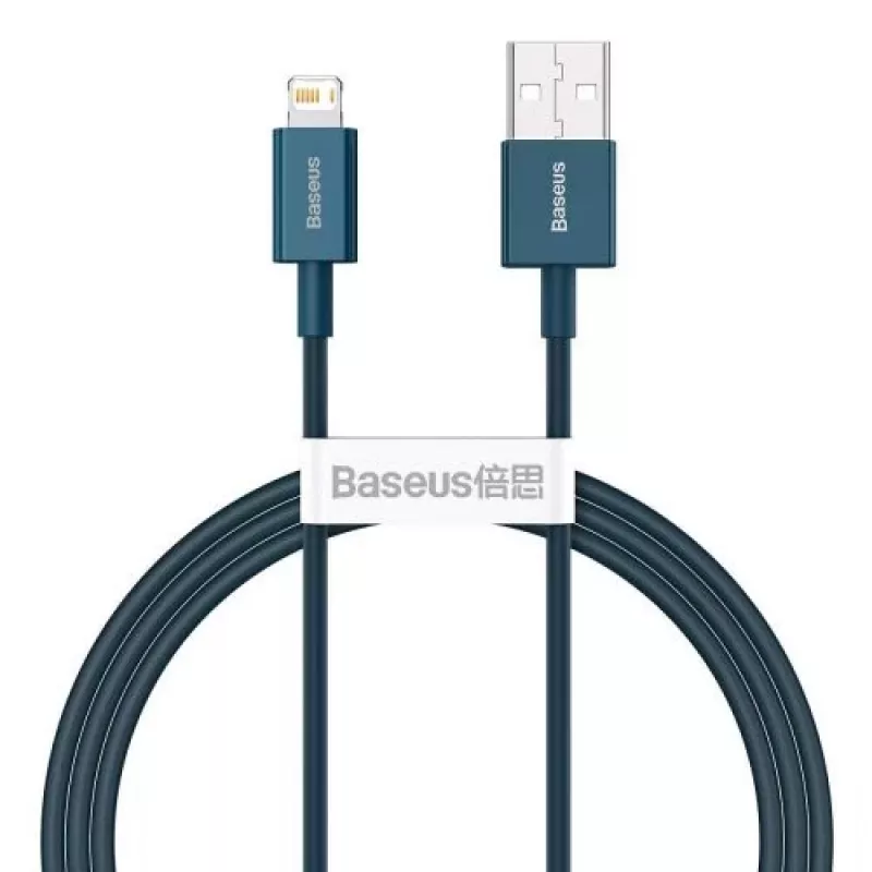 Baseus Lightning Superior Series Kabel, Schnellladung, Daten 2,4A, 1m Blau (CALYS-A03)