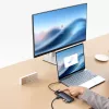Baseus Metal Gleam Series 10-in-1 USB-C Hub USB-C auf USB-C PD / USB-C / 3x USB-A / 2x HDMI / RJ-45 / SD / TF - Schwarz