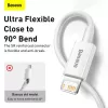 Baseus Superior Series Lightning-Kabel, Schnellladen, Daten 2.4A, 1.5m Weiß (CALYS-B02)