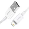 Baseus Superior Series Lightning-Kabel, Schnellladen, Daten 2.4A, 1.5m Weiß (CALYS-B02)