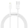 Baseus Superior Series Lightning-Kabel, Schnellladen, Daten 2.4A, 1.5m Weiß (CALYS-B02)