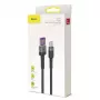 Baseus Cafule SuperCharge USB-A auf USB-C Kabel, 40W, 5A, QC 3.0, 1 m, Schwarz/Grau
