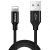 Baseus Yiven Lightning-Kabel 1,8 m Schwarz (CALYW-A01)