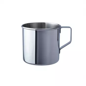 BASIC NATURE Edelstahlbecher Zebra Edelstal 500ml