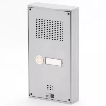 Behnke Serie 5 Aufputz-Türsprechanlagen-Set 1 Taste Silber (5-0055)