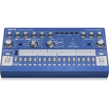 Behringer RD-6-BU Analog Rhythm & Drum Machine, Blau