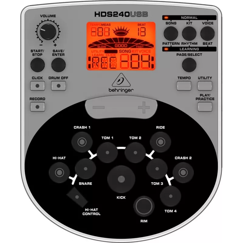 Behringer XD80USB E-Drum-Set, Schwarz