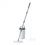 Beldray LA00000008EU7 Flachmopp- und Eimerset – Grau/Blau, 5L selbstauswringend, Teleskopstiel, Mikrofaser