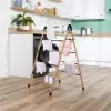 Beldray LA00000051EU7 Bamboo Clothes Airer - Folding A-Frame, 7m Drying Space, 12 Rails, 2 Tiers, Natural Bamboo