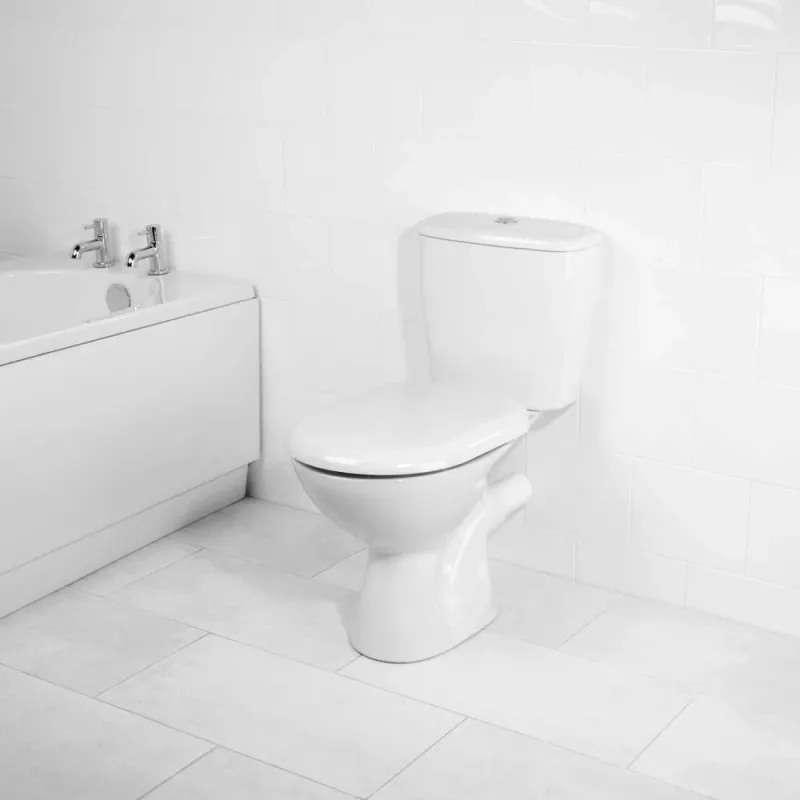 Beldray LA072771PEU7 Anti-bac D-förmiger Toilettensitz, Weiß
