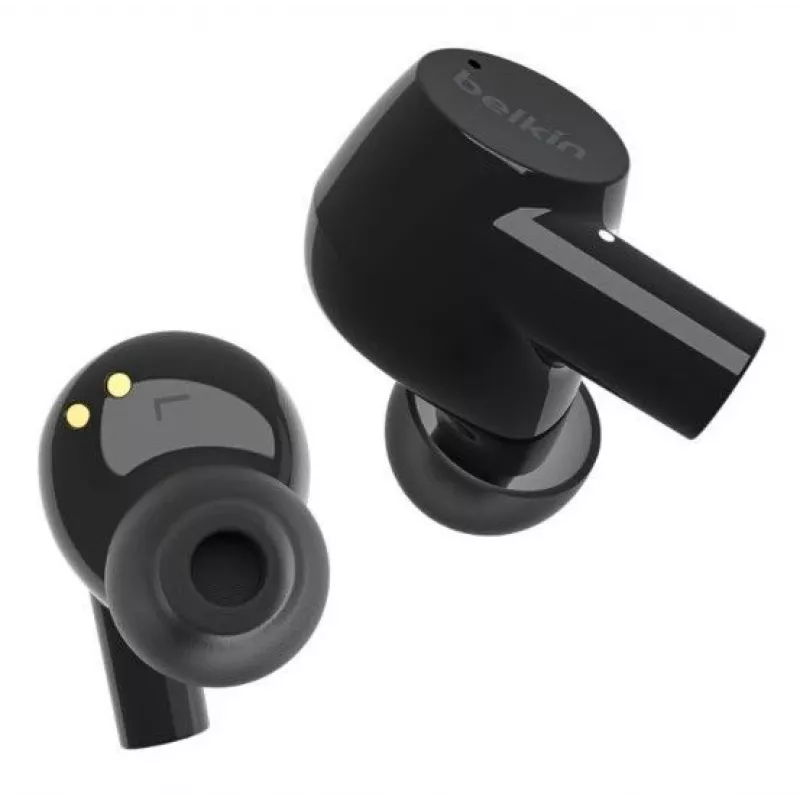 Belkin SoundForm Rise True Wireless Earbuds mit Mikrofon, Bluetooth 5.2, IPX5, Schwarz