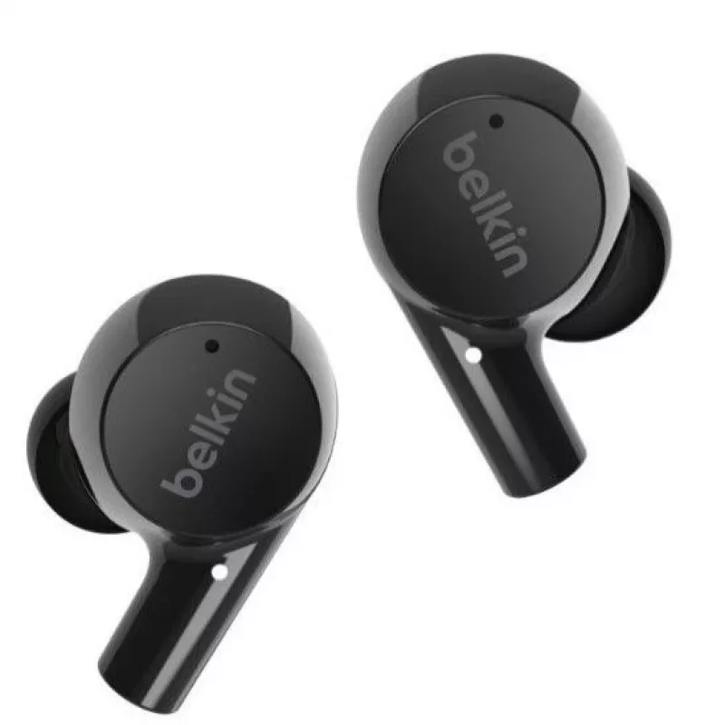 Belkin SoundForm Rise True Wireless Earbuds mit Mikrofon, Bluetooth 5.2, IPX5, Schwarz
