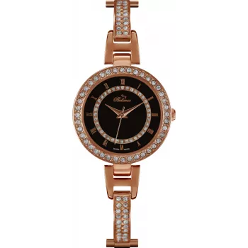 BELLEVUE Woman D11 30mm Quarz-Analoguhr – Weißes Zifferblatt, Schwarzes Lederarmband