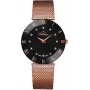 BELLEVUE Woman F102 26mm Quarz-Analoguhr Weißes Zifferblatt Schwarzes Lederarmband