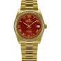 BELLEVUE Woman I18 Quarz Analoguhr 28mm silbernes Zifferblatt schwarzes Lederarmband